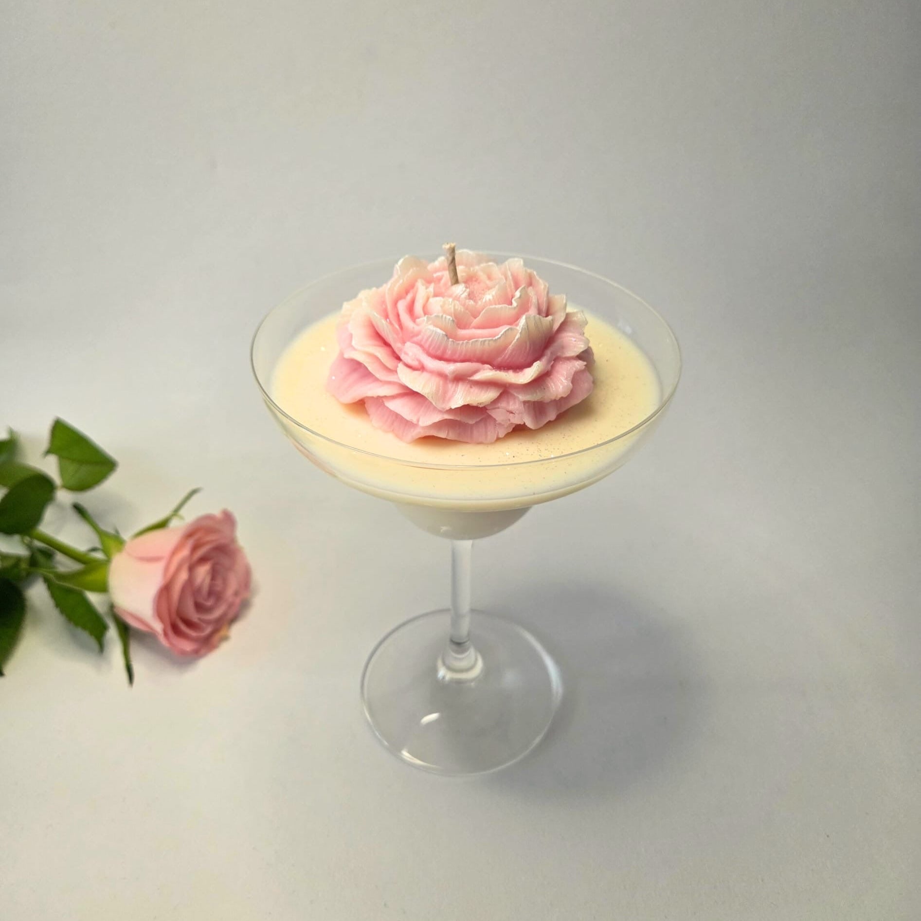 Pfingstrose im Glas